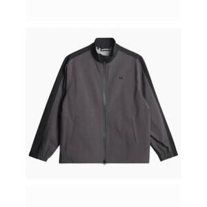 J LINDEBERG Minimalist Zip-Up Jacket With Stand Collar And Relaxed Fit